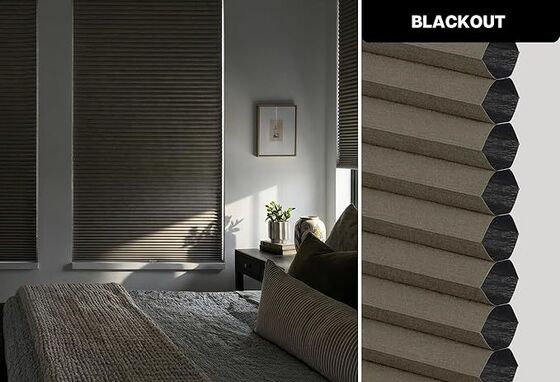 Good price Wired Smart Easy Install Blackout Shades 100% Light Blocking Room Darkening Honeycomb online
