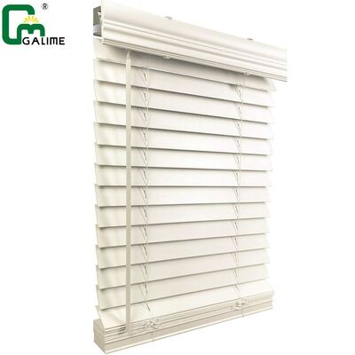 Good price Tuya WiFi Smart Real Wooden Blinds Natural Basswood Finish Hands Free Voice Control online