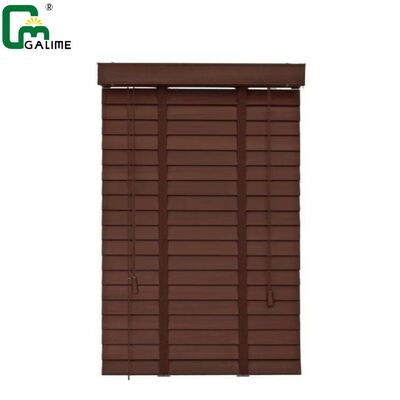 Good price Zigbee Wireless Faux Smart Wooden Blinds Moisture Resistant Battery Power online
