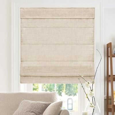 Good price Tuya WiFi Smart Roman Blinds Minimalist Natural Texture Fabric Motorised online