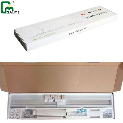 Harga yang bagus DIY Baterai Smart Motorized Curtain System Remote Curtain Track Wire Free Zigbee Track on line
