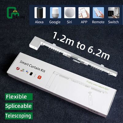 Buon prezzo X10 Ultra Compact Curtain Rail Track 80mm Smart Curtain Kit Matter KNX Zigbee Track in linea